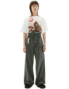 Прямые хлопковые брюки с карманами Visvim
