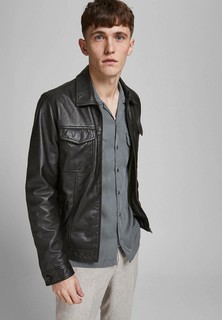 Куртка кожаная Jack & Jones