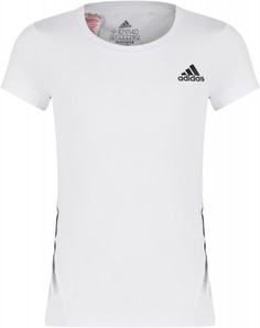 Футболка для девочек adidas Aeroready 3-Stripes, размер 128