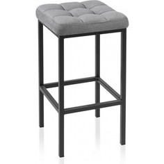 Барный стул Woodville Лофт ткань канди грей/черный матовый