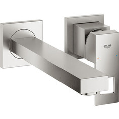 Смеситель для раковины Grohe Eurocube суперсталь, с механизмом (23447DC0, 23200000)