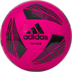 Мяч футбольный Adidas Tiro Club арт. FS0364, р.4, ТПУ, 32 пан., маш.сш., розово-черный