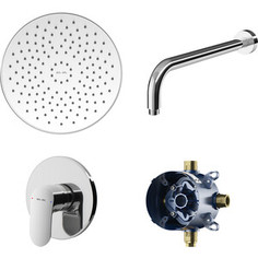 Смеситель для душа Am.Pm Like с верхним душем, хром (F8075000, F100100, F0500701, F0590000)