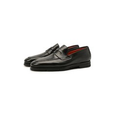 Кожаные пенни-лоферы Santoni
