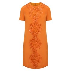 Платье из шерсти и шелка Valentino