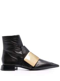 Jil Sander ботильоны с пряжками