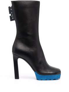 Off-White NAPPA SPONGE ANKLE BOOTIE BLACK BLUE