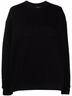Balmain толстовка с тисненой монограммой