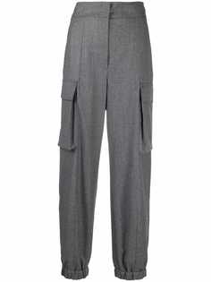 Brunello Cucinelli брюки карго с завышенной талией