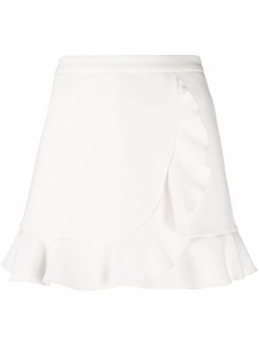 RED Valentino креповые шорты с оборками