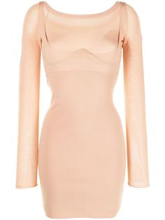 Dion Lee платье с сетчатыми вставками