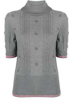 Thom Browne джемпер с высоким воротником и короткими рукавами