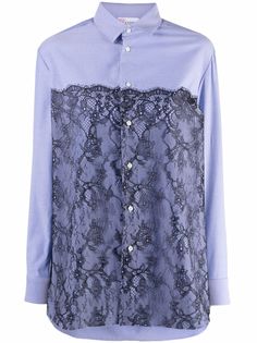 RED Valentino рубашка с кружевом
