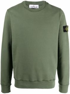 Stone Island толстовка с нашивкой-логотипом