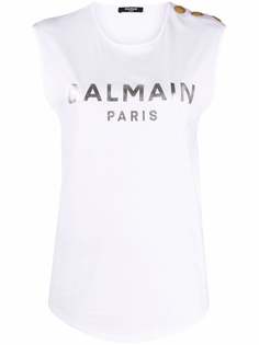 Balmain топ с логотипом