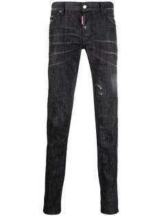 Dsquared2 прямые джинсы с заниженной талией