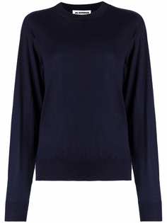 Jil Sander джемпер тонкой вязки с круглым вырезом