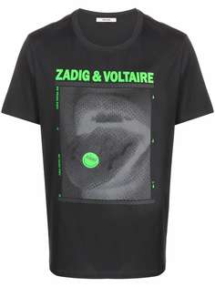 Zadig&Voltaire футболка Ted Happy с графичным принтом