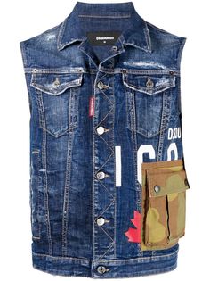 Dsquared2 джинсовый жилет Icon