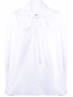 Jil Sander блузка с широким воротником и бантом