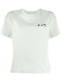 Off-White OW LOGO REG TEE GREEN BLACK