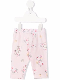 Monnalisa легинсы с цветочным принтом