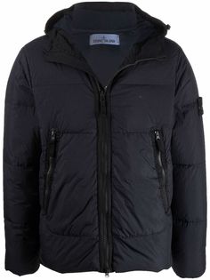Stone Island пуховик с капюшоном