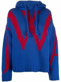 JW Anderson джемпер вязки интарсия с логотипом