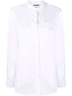 Jil Sander рубашка со вставкой спереди