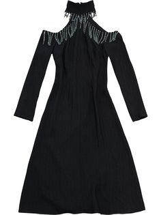 Christopher Kane cutout shoulder linen dress