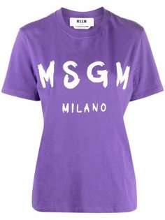 MSGM футболка с логотипом