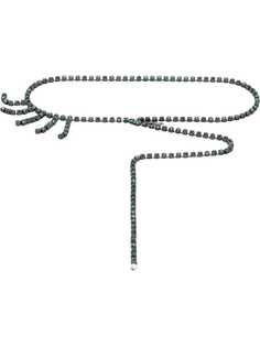 Christopher Kane crystal cupchain belt