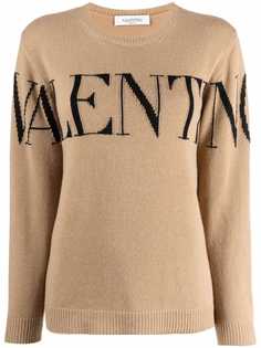 Valentino джемпер вязки интарсия с логотипом