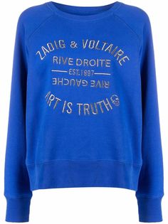 Zadig&Voltaire толстовка с вышитым логотипом