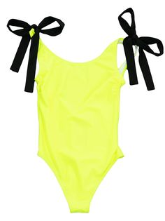 Christopher Kane neon tie swimsuit