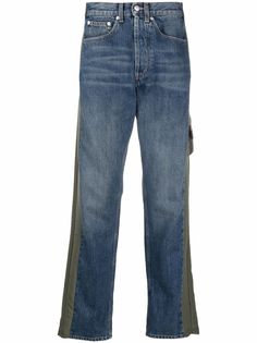 Alexander McQueen прямые джинсы со вставками