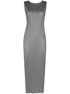 Pleats Please Issey Miyake плиссированное платье миди