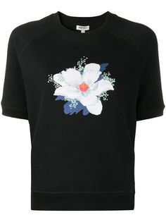 Kenzo футболка с графичным цветочным принтом