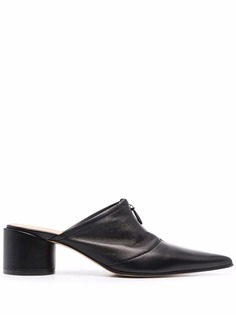 MM6 Maison Margiela мюли с заостренным носком и молнией
