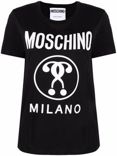 Moschino футболка с принтом Double Question Mark