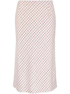 Maison Margiela юбка миди в клетку