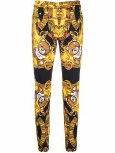 Moschino брюки с принтом