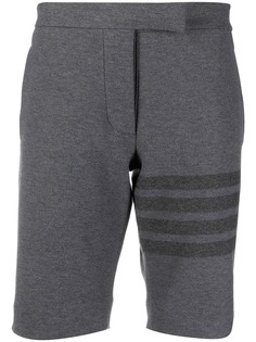 Thom Browne твиловые шорты с полосками 4-Bar