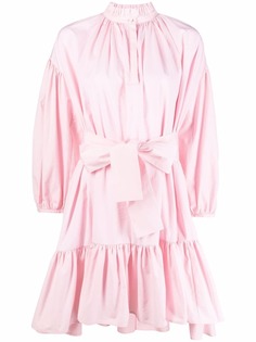MSGM платье-рубашка со сборками