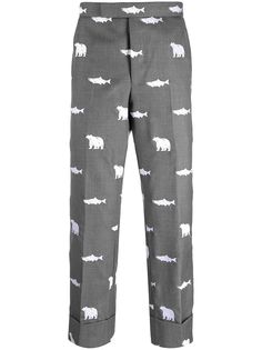 Thom Browne строгие брюки с узором