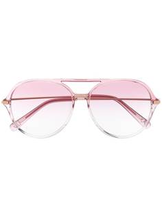 Dolce & Gabbana Eyewear солнцезащитные очки в массивной оправе