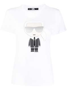 Karl Lagerfeld футболка из органического хлопка с принтом