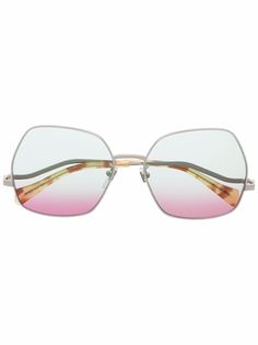 Gucci Eyewear массивные солнцезащитные очки с эффектом градиента