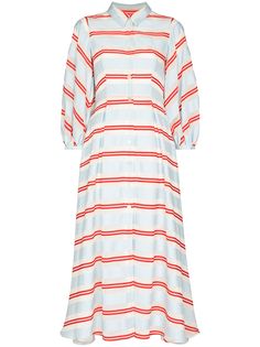 Borgo De Nor платье в полоску с объемными рукавами