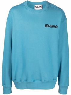 Moschino джемпер с воротником-воронкой и логотипом